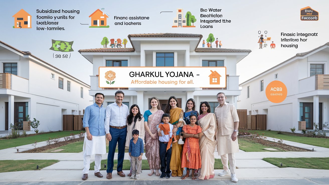 How does Gharkul Yojana support housing?