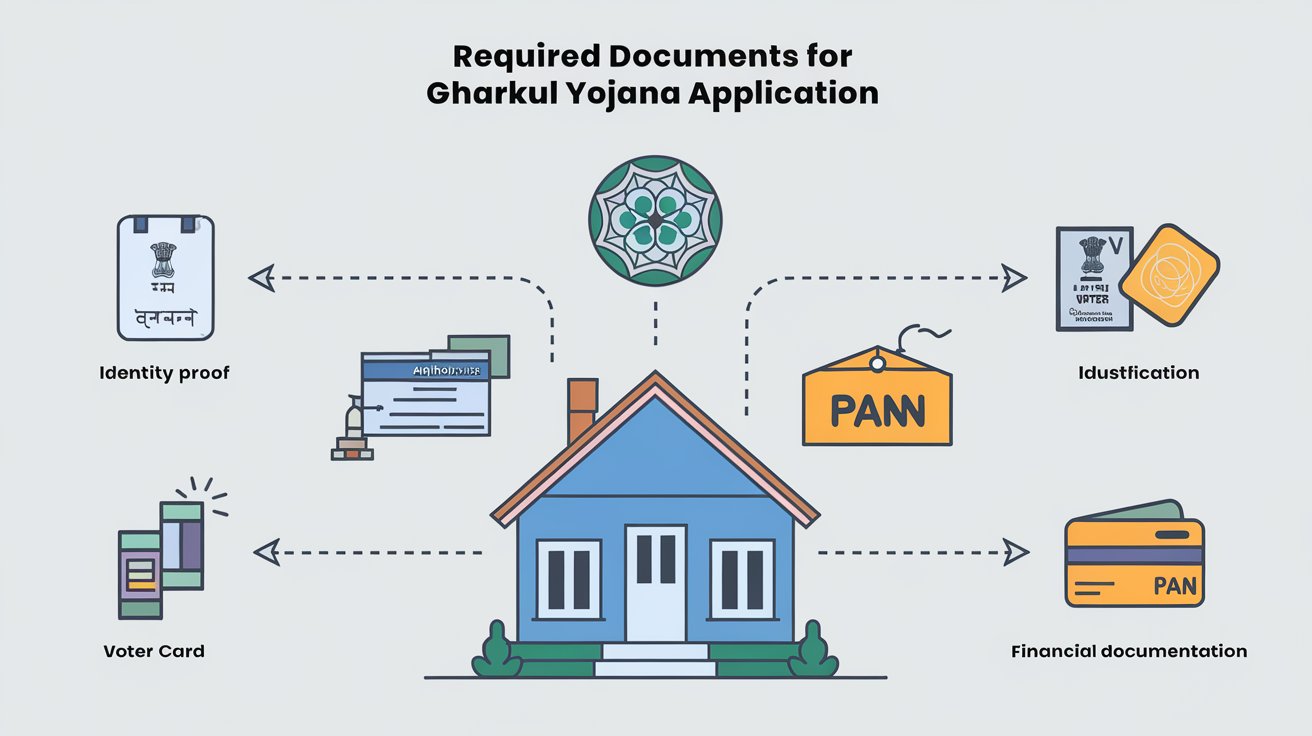 What documents are required for Gharkul Yojana?